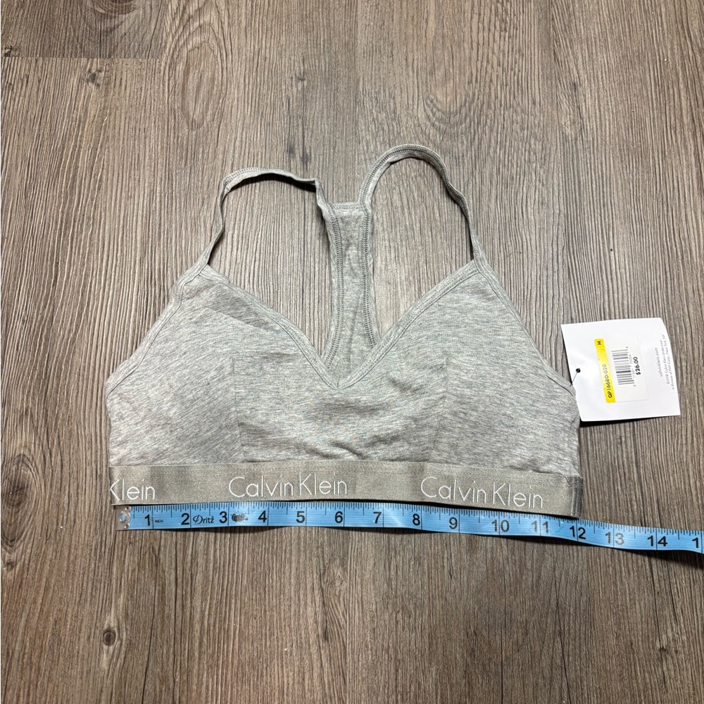 Calvin Klein Gray Racerback Bralette - Picture 7 of 10
